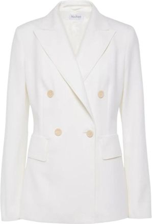 Max Mara Osanna Blazer - Dames - Blazers - Wit - M - Wol - Jassen