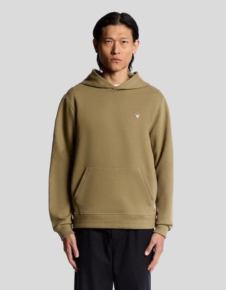 Lyle & Scott Lyle And Scott Mens Diagonal Weave Hoodie - Tan - Size: 38