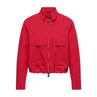 Moncler Bomber Jackets, female, Red, Size: XS Shirt