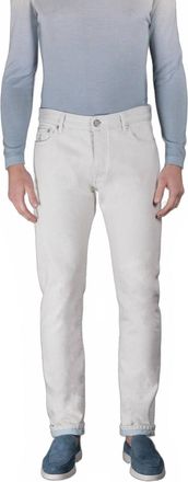 Moorer Mens Pavel 55 Tapered Denim Jeans In Blue