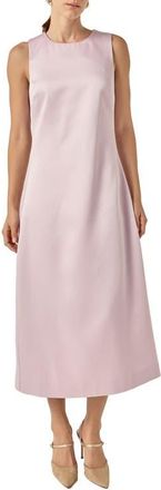 English Factory Sleeveless Satin Midi Dress in Lilac at Nordstrom, Size X-Small