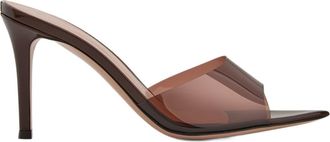 Gianvito Rossi Elle 85 Mules in Brown at Nordstrom, Size 37.5