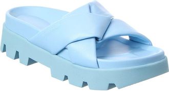 Ferragamo Air Lug Leather Sandal