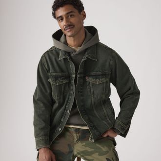 Levi's Relaxed Type III Trucker Jacket - Mens - XL - Green