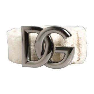 Dolce & Gabbana Belts, male, White, Size: ONE SIZE Waist Belt