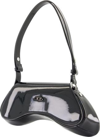Diesel Womens Play Shoulder Bag - Diesel Synthetic Black Faux_leather Shoulder-Hobo-Bags
