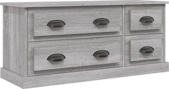 vidaXL Vidaxl - Mueble para tv madera contrachapada gris Sonoma 100x35,5x45 cm
