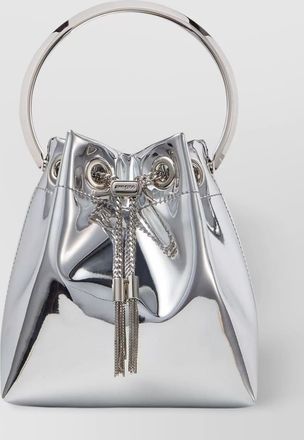 Jimmy Choo London bon bon mirrored bucket bag