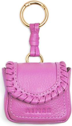 Aim&eacute;e All For Love Leather Bag Charm in Bloom at Nordstrom