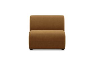 Castlery Auburn Armless Sofa Customized, Caramel Performance Fleece, Spill Resistant, Modular for Sofas, Castlery