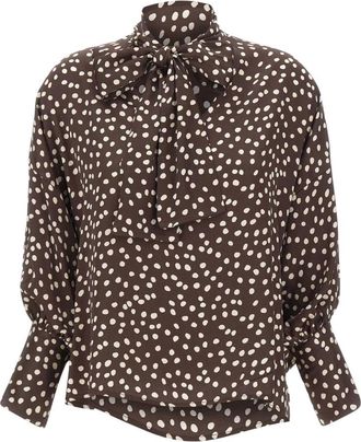Kaos Kaos, Overhemden, Dames, Bruin, S, Leer, Kaos Shirts Bruin