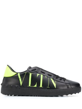 Valentino Garavani VLTN Open sneakers - men - Leather/Leather/Rubber - 41 - Black