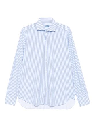 Barba striped shirt - men - Fabric - 40 - Blue