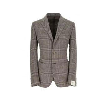 Lubiam Hombre, Chaquetas, Gris, Talla: L