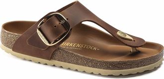 Birkenstock Womens Gizeh Big Buckle Sandal In Cognac