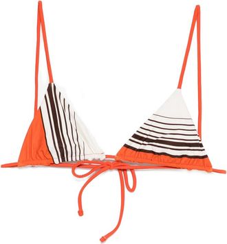 Sir. Destino Striped-pattern Triangle Bikini Top