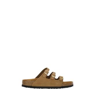 Birkenstock Sliders, female, Brown, Size: 10 US Florida Narrow Fit