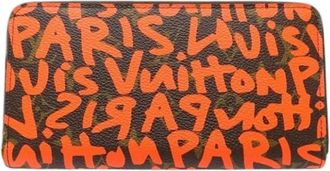 Louis Vuitton Pre-owned Wallets, female, Orange, Size: ONE SIZE Pre-owned Canvas Wallet