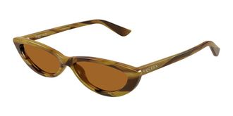 Alexander McQueen AM0535S 006 Womens Sunglasses Tortoiseshell Size 58