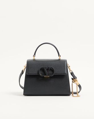 Valentino Garavani Borsa A Mano Piccola Valentino Garavani Vsling In Vitello Granato Donna NERO UNI