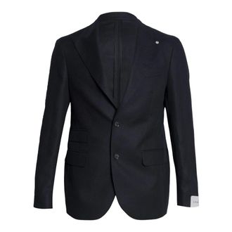 L.B.M. 1911 Formal Blazers, male, Blue, Size: 2XL Single-breasted Jacket
