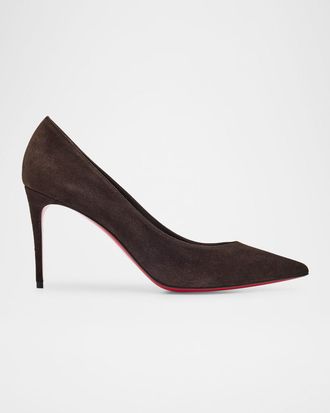 Christian Louboutin 85mm Kate Suede Classic Pumps