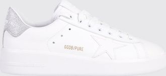Golden Goose Sneakers basse Purestar in pelle e mesh glitter con logo