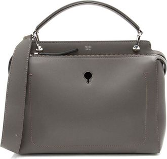 Fendi Fendi Calfskin Dotcom Medium Satchel (Authentic Pre-Loved)