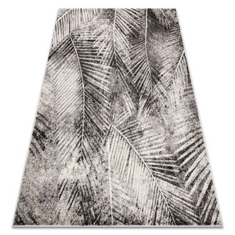 RugsX Rugsx - Alfombra Mateo 8035/944 Moderna Hojas De Palma - Estructural Gris / Beige Beige 120x170 Cm