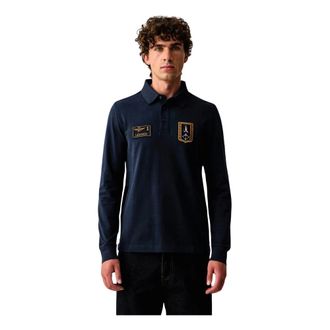 Aeronautica Maglia Maniche Lunghe - - Tops - Uomo - Blu - M