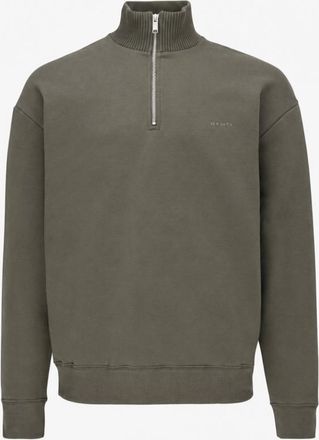 Genti Turtle Half Zip Sweater | Groen