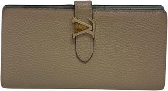 Louis Vuitton Beige Leather Wallet (Bi-Fold) (Pre-Owned)