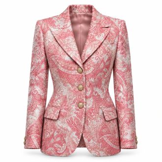 Dolce & Gabbana Statement Blazer - Dames - Jassen - Roze - Maat: 2XS Zijde