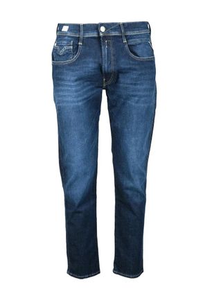 Replay Blue Mens Cotton Blend Stretch Jeans