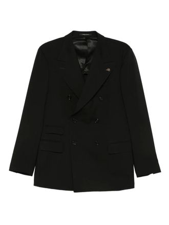 Gabriele Pasini double-breasted structured jacket - men - Cupro/Viscose/Virgin Wool - 50 - Black