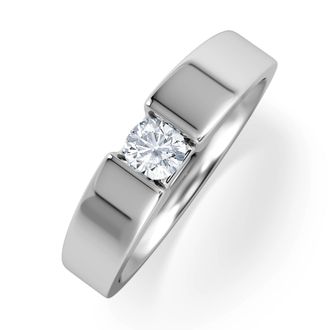 The Diamond Store Certified Jessica 18K White Gold Diamond Engagement Ring 0.25CT-G-H/SI