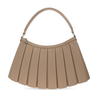 Lacoste Shoulder Bags, female, Beige, Size: ONE SIZE Runway Lenglen Large Shoulder Bag