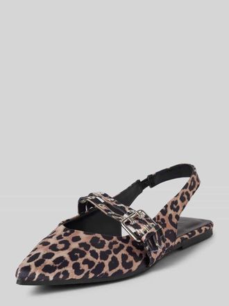 Only Slingback Ballerinas mit Animal-Print Modell LAURA-5 in Sand, Gr&ouml;&szlig;e 36