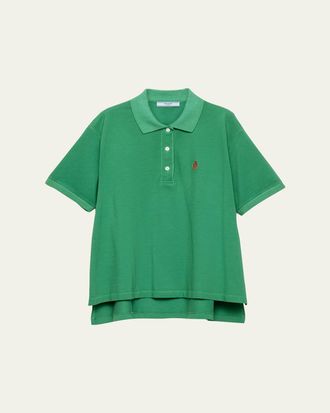 Prada Cotton Pique Polo Shirt