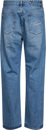 Jacquemus Mens Straight Jeans De-N&icirc;mes Blue Cotton