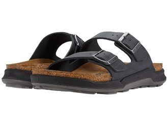 Birkenstock Arizona Rugged (Men) Mens Shoes Black Oiled Leather : EU 43 (US Mens 10-10.5) Regular