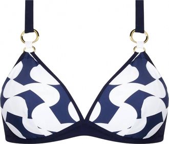 Lise Charmel Womens Croisiere For Ever Triangle Underwire Bikini Top In Navy Croisi&egrave;re