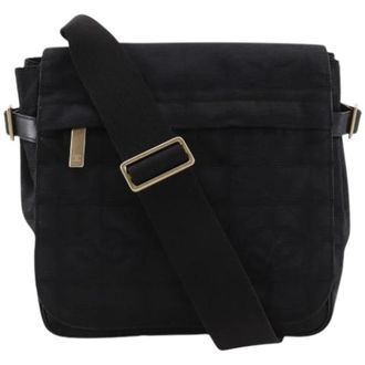 Chanel Pre-owned New Travel Line Nylon Canvas Schoudertas - Dames - Pre-owned - Zwart - Maat: ONE Size Nylon