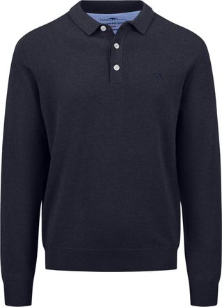 Fynch-Hatton Strickpullover FYNCH-HATTON, Herren, Gr. 4XL, navy, Strick, Obermaterial: 100% Baumwolle, unifarben, normal h&uuml;ftbedeckend, Rundhals, Flachstrickb&uuml;ndch