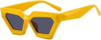 Generic Fashion Party Photo Mens And Womens Sunglasses Outdoor Vacation(Yellow)