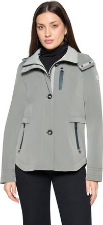 Gil Bret Outdoorjacke GIL BRET, Damen, Gr. 36, saliva, Web, Obermaterial: 100% Polyester, unifarben, regular fit normal, Manschette, Jacken Outdoorjacke, mit K