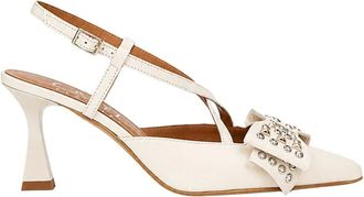 Ovye By Cristina Lucchi Schoenen, Dames, Beige, 38 EU, Leer, Slingback In Pelle Classico