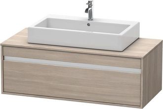 Duravit Duravit Ketho M&oacute;dulo Mural 6696, 1 Extra&iacute;ble, 1200mm, Para 1 Lavabo De Montaje Superior, C&eacute;ntrico, Color (frente/cuerpo): Decoraci&oacute;n Pino Plata - Kt66