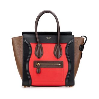 Celine Pre-owned Tote Bags, female, Multicolor, Size: ONE SIZE Pre-owned Structured Leather Handbag