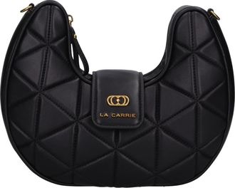 La Carrie Stitch & Spoon Leren Tas - Dames - Schoudertassen - Zwart - ONE Size - Leer - Tassen